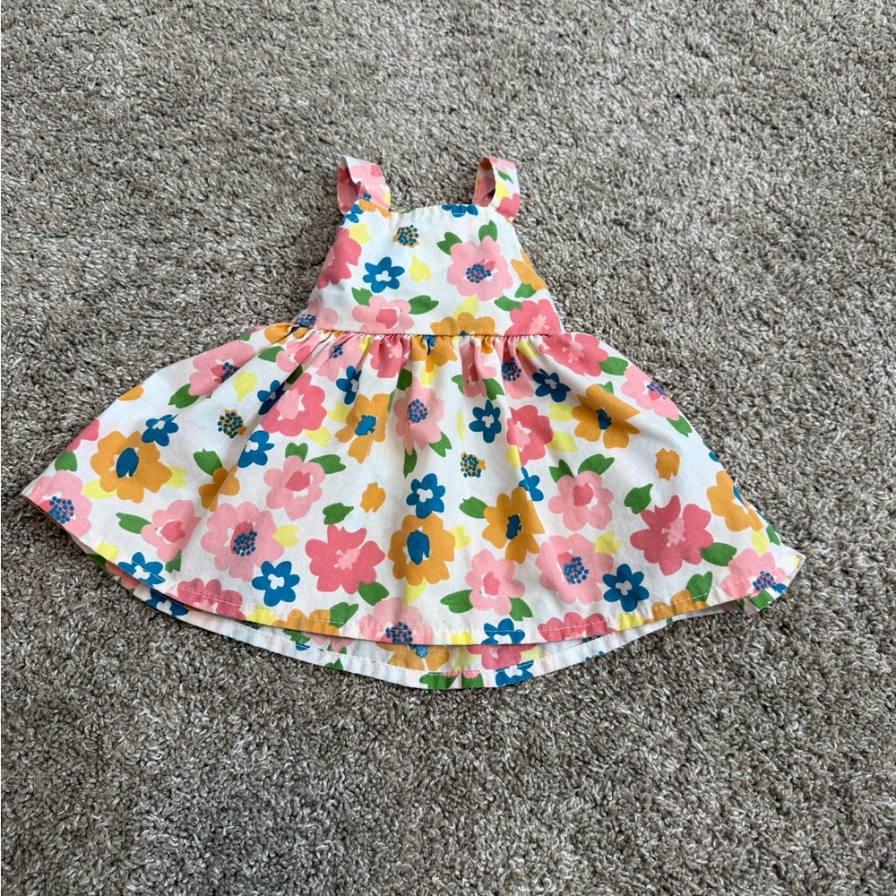 Madison Layne Infant Girl’s Pink Multi Floral Sleeveless Dress 3-6 Months Summer